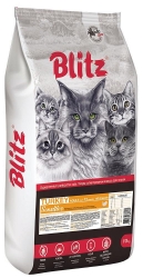 Сухой корм Блиц для взрослых кошек с чувствительным пищеварением BLITZ Sensitive Adult Cat Turkey (Индейка) Image 1